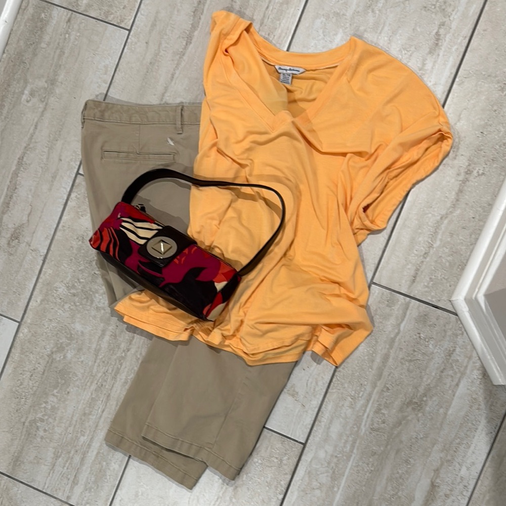 Eddie Bauer Tan Khaki Trousers Casual Straight Leg
